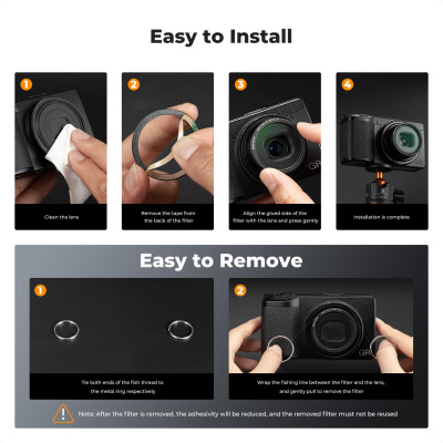 Avatar Shop|K&F MCUV Filtru UV, Pentru Ricoh GR Series, Acoperire Nanometrica 28 Straturi, Rezistenta la Zgariere 6H|K&F Concept