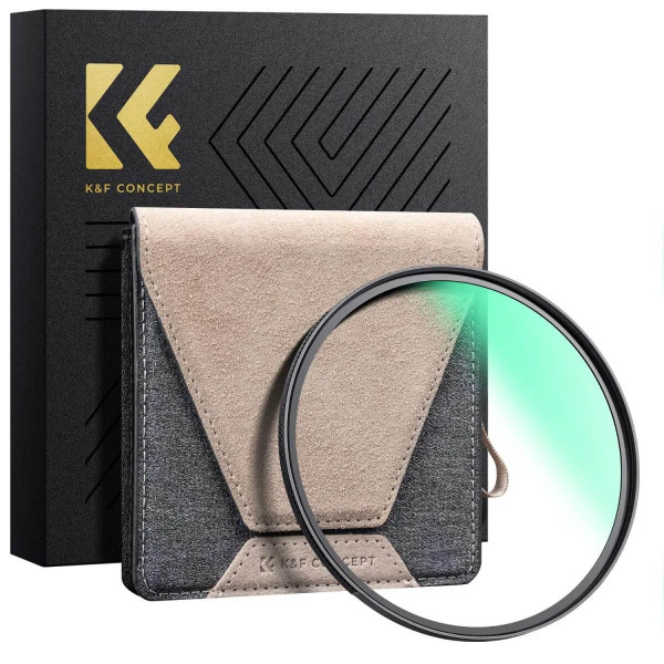 K&F 49mm Filtru MCUV, Rama de Alama, Acoperire Multistrat 36, Transmitanta 99.9%, Reflectivitate 0.15%