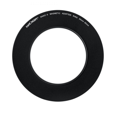K&F Inel Adaptor Filtru Magnetic 55-82mm, Negru Mat, Grosime Cadru 2.16mm, Aliaj...