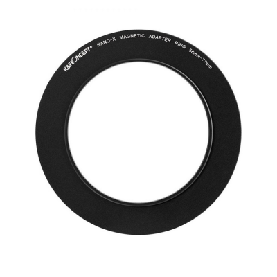 Avatar Shop|K&F Inel Adaptor Filtru Magnetic 58-77mm, Aluminiu Aviatic, Negru Mat, Grosime Cadru 2.16mm|K&F Concept