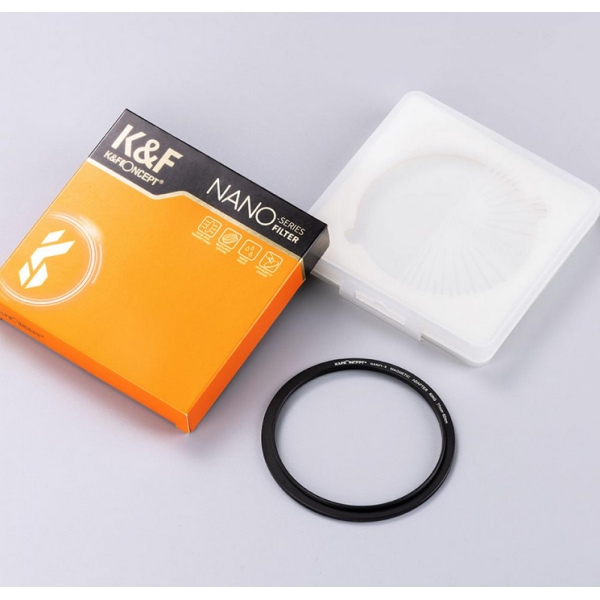 K&F Inel Adaptor Filtru Magnetic 62-82mm, Aluminiu Aviatic, Negru Mat, Grosime Rama 2.16mm