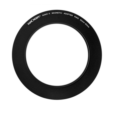 Avatar Shop|K&F Inel Adaptor Filtru Magnetic 62-82mm, Aluminiu Aviatic, Negru Mat, Grosime Rama 2.16mm|K&F Concept