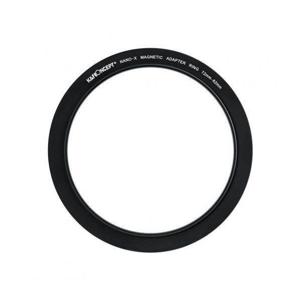 K&F 72-82mm Inel Adaptor Filtru Magnetic, Aluminiu Aviatic, Tratament Anodizat Negru, Montare Rapida Magnetica