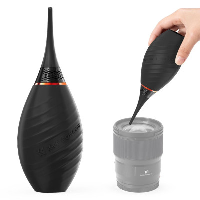 Avatar Shop|K&F Blower de Aer, Duza Lunga, Valva Bidirectionala, Material Silicon Negru, Flux de Aer Puternic, Design Ergonomic Anti-Praf|K&F Concept