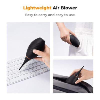 Avatar Shop|K&F Blower de Aer, Duza Lunga, Valva Bidirectionala, Material Silicon Negru, Flux de Aer Puternic, Design Ergonomic Anti-Praf|K&F Concept