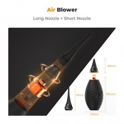 Avatar Shop|K&F Air Blower, Design Comutabil Duza Lunga/Scurta, Debit Mare de Aer, Material Silicon, Valva Bidirectionala|K&F Concept