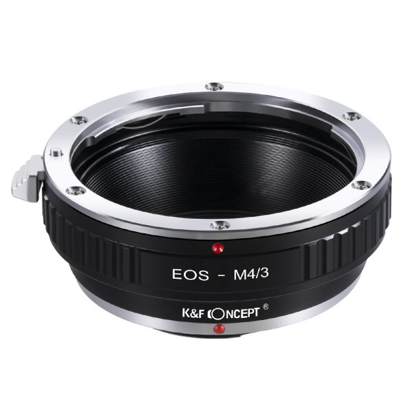 K&F Adaptor Montura Obiective Canon EF, EFS la Camere Micro 4/3 MFT, Constructie Alama si Aluminiu, Focus la Infinit