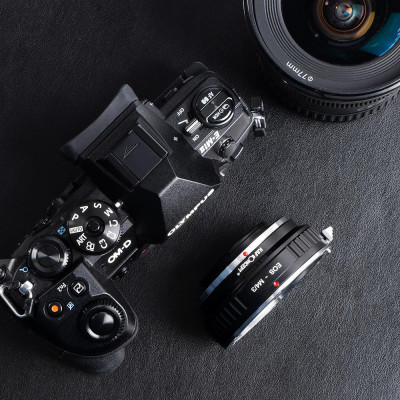 Avatar Shop|K&F Adaptor Montura Obiective Canon EF, EFS la Camere Micro 4/3 MFT, Constructie Alama si Aluminiu, Focus la Infinit|K&F Concept