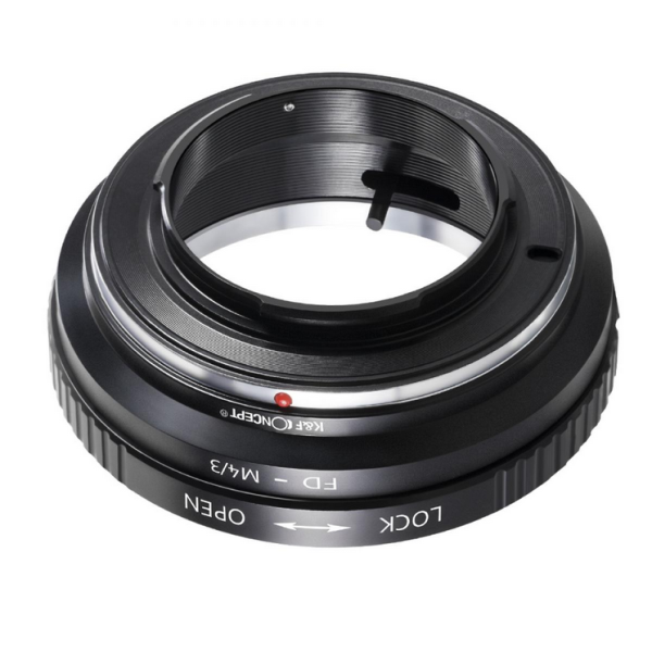 K&F Adaptor Montura Canon FD la M43 MFT, Material Alama si Aluminiu, Control Manual, Focus la Infinit