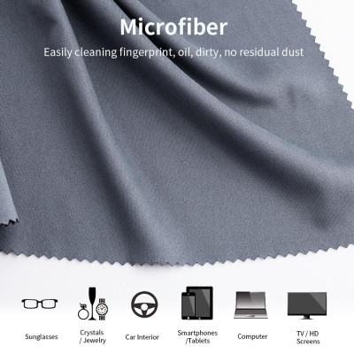 Avatar Shop|K&F Set Laveta Curatare pentru Electronice, Gri Inchis, 4 Bucati, 40.6x40.6cm, Microfibra|K&F Concept