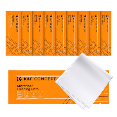 Avatar Shop|K&F Lavete Curatare Fara Praf, 14x14cm, Set 10 Bucati, Microfibra Optica, Lavabile si Reutilizabile|K&F Concept
