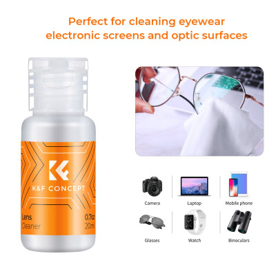 Avatar Shop|K&F Concept Lichid de Curatare Senzori, 20ml, Pentru Obiective si Ecrane|K&F Concept
