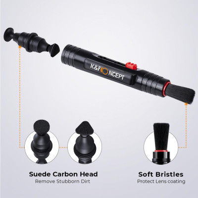 Avatar Shop|K&F Concept Kit Curatare 23-in-1 pentru Camera, Stilou Curatare, Lichid Curatare 15ml, Laveta Curatare, Manusi Antistatice|K&F Concept