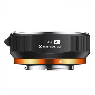 Avatar Shop|K&F Concept Adaptor Obiectiv EF/EF-S-FX, Autofocus Electronic, Mod Focalizare in Faza, Upgrade Firmware USB, Contacte Aurite|K&F Concept