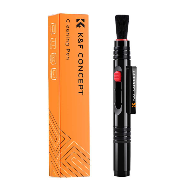K&F Concept Creion de Curatare, Varf Dublu, Perie Moale, Design 3 in 1, Marime Compacta