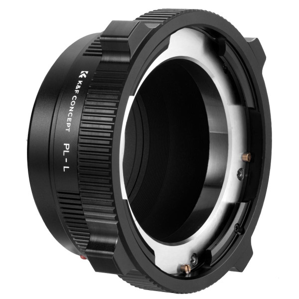 K&F Concept Adaptor Montura PL-L, Focalizare la Infinit, Aluminiu Anodizat Dur, Manual, Compatibil L-Mount