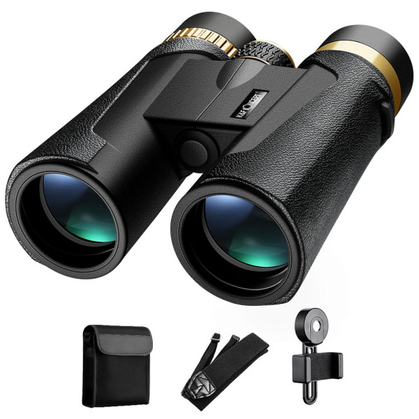 K&F Concept HY1242 Binoclu 12x42, Ocular 20mm, Prisma BAK4, Tratament FMC, Focalizare Bidirectionala, Camp Vizual 101/1000m