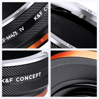 Avatar Shop|K&F Concept KF-M12126 Adaptor Obiectiv Canon EF la M4/3, Precizie Inalta, Anti-reflexie, Aliaj Aluminiu-Magneziu|K&F Concept