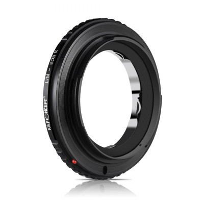 Avatar Shop|K&F Concept Adaptor Montura Leica M la Canon EOS R, Constructie Alama si Aluminiu, Focalizare Manuala, Focus la Infinit|K&F Concept
