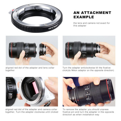 Avatar Shop|K&F Concept Adaptor Montura Leica M la MFT, Compatibil Panasonic Lumix si Olympus, Alama si Aluminiu, Focus Manual la Infinit|K&F Concept