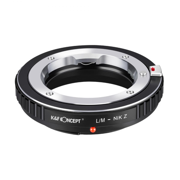 K&F Concept Adaptor Obiective Leica M la Camera Nikon Z, Constructie Alama si Aluminiu, Focalizare Manuala, Focus Infinit