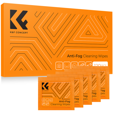 Avatar Shop|K&F Concept Servetele Curatare Lentile si Ochelari, 120 Bucati, Pre-Umezite, Anti-Aburire, Fara Reziduuri|K&F Concept