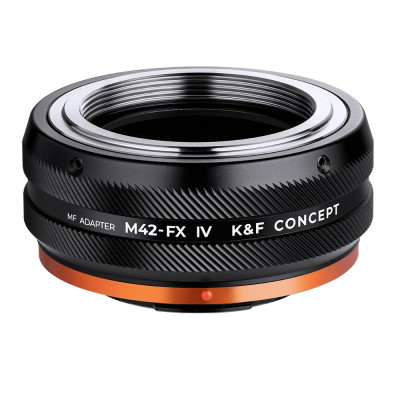 Avatar Shop|K&F Concept M42-FX IV PRO Adaptor Montura, Pentru Obiective M42 la Fuji X, Aliaj Aluminiu-Magneziu, Focalizare la Infinit|K&F Concept