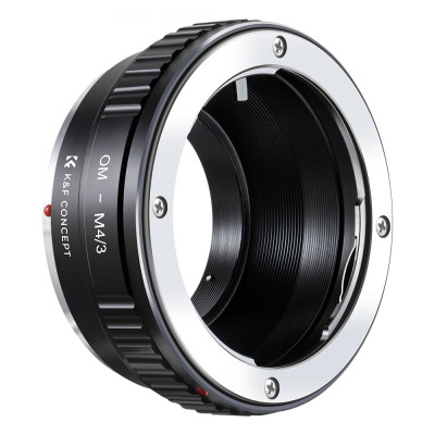 Avatar Shop|K&F Concept Adaptor Montura Olympus OM la Micro Four Thirds MFT, Alama si Aluminiu, Focalizare la Infinit|K&F Concept