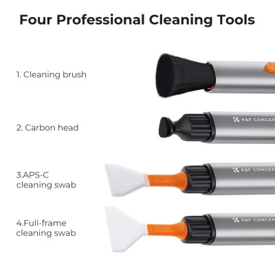 Avatar Shop|K&F Concept Set Creion Curatare Inlocuibil, Cap Silicon x2, Betisoare Curatare APS-C x2, Betisoare Curatare Full-Frame x4|K&F Concept