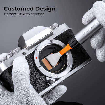 Avatar Shop|K&F Concept Set Creion Curatare Inlocuibil, Bete Curatare APS-C, 20 Bucati, Cap Moale, Anti-Zgariere, Vidate Individual|K&F Concept