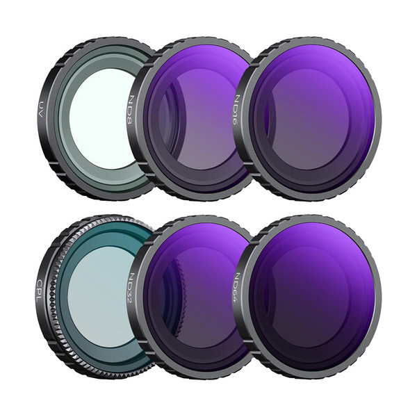 K&F Kit Filtre CPL+UV+ND8+ND16+ND32+ND64, 6 Filtre, 28 Straturi Multi-Layer, Compatibil Insta360 GO 3S