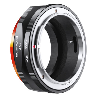 Avatar Shop|K&F Concept Adaptor Montura FD-E, Pentru Obiective Canon FD/FL, Compatibil Sony E-Mount, Constructie Metalica, Focalizare|K&F Concept