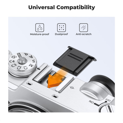 Avatar Shop|K&F Fuji X-Mount Kit Capace Protectie, 2x Capac Body, 2x Capac Obiectiv, 2x Capac Hot Shoe, Laveta Curatare, Material ABS|K&F Concept