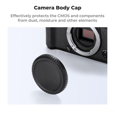 Avatar Shop|K&F Fuji X-Mount Kit Capace Protectie, 2x Capac Body, 2x Capac Obiectiv, 2x Capac Hot Shoe, Laveta Curatare, Material ABS|K&F Concept