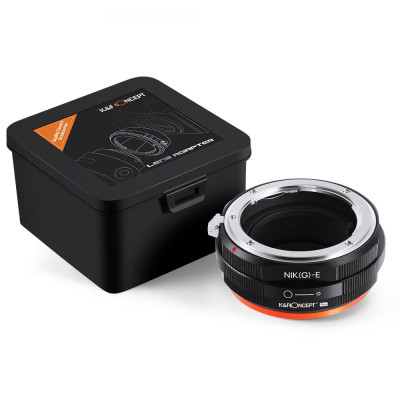 Avatar Shop|K&F Concept Adaptor Montura Nikon G/F/AI la Sony E-mount, Aluminiu Anodizat, Vopsea Mata Anti-Reflexie, Focalizare Manuala|K&F Concept