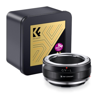 Avatar Shop|K&F Concept Adaptor Montura Obiectiv C/Y-L, Focalizare Manuala, Montura Contax/Yashica, Montura L, Fara Contacte Electronice|K&F Concept