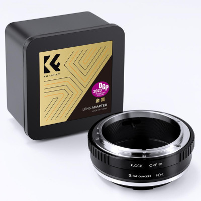 Avatar Shop|K&F Concept FD-L Adaptor Montura Obiectiv, Pentru Obiective Canon FD/FL, Montura Camera L, Focalizare Manuala|K&F Concept
