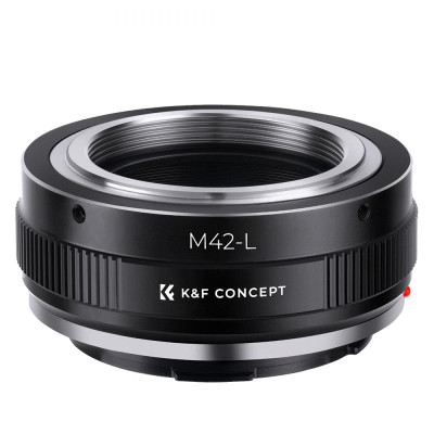 Avatar Shop|K&F Adaptor Montura Obiectiv M42-L, Focalizare Manuala, Constructie Metalica de Precizie, Compatibil Camere L-Mount|K&F Concept