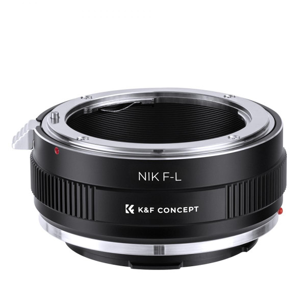 K&F NIK-L Adaptor Montura Obiectiv, Nikon F G-Type la L-Mount, Focus Manual, Compatibil Leica, Panasonic, Sigma