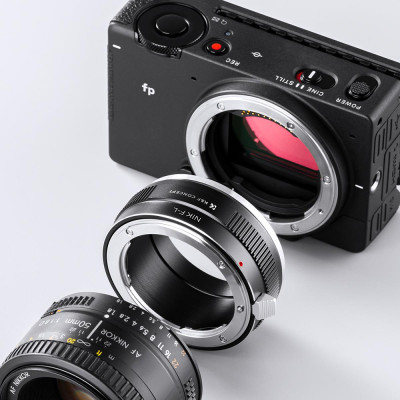 Avatar Shop|K&F NIK-L Adaptor Montura Obiectiv, Nikon F G-Type la L-Mount, Focus Manual, Compatibil Leica, Panasonic, Sigma|K&F Concept