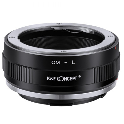 Avatar Shop|K&F Adaptor Montura Obiectiv OM-L, Pentru Obiective Olympus OM, Compatibil Camere L-Mount, Focalizare Manuala|K&F Concept