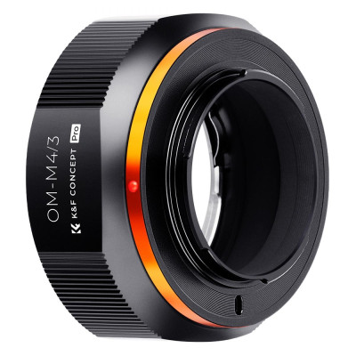 Avatar Shop|K&F Concept Adapter Montura OM-M4/3, Focalizare Manuala, Constructie Metalica, Marcaj Rosu Aliniere, Compatibil M4/3|K&F Concept