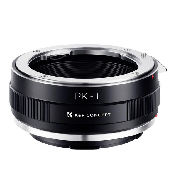 K&F PK-L Adapter Montura Obiectiv, Pentax K la L Mount, Focalizare Manuala, Fara Contacte Electronice, Compatibil L Mount