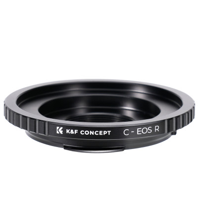 K&F C-EOS R Adaptor Montura Obiectiv, De la C-Mount la Canon RF-Mount, Focalizare...