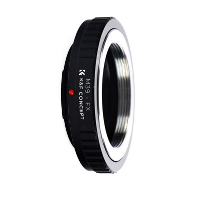 Avatar Shop|K&F Adaptor Montura Obiectiv M39-FX, Constructie Alama si Aluminiu, Focalizare Manuala la Infinit, Compatibil Serie Fujifilm X|K&F Concept