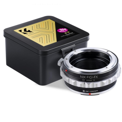 Avatar Shop|K&F NIK(G)-FX Adaptor Montura Obiectiv, Nikon F la Fujifilm FX, Alama si Aluminiu Anodizat, Focus la Infinit, Montura Trepied|K&F Concept