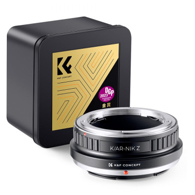 Avatar Shop|K&F Concept K/AR-NIK Z Adaptor Obiectiv, Montura Konica AR la Nikon Z, Focus Manual, Anti-reflexie|K&F Concept