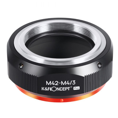 Avatar Shop|K&F Concept M10125 Adaptor Obiectiv M42 la M4/3, Precizie Inalta, Aliaj Aluminiu-Magneziu, Bayonet din Cupru, Focalizare la|K&F Concept