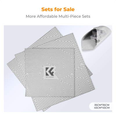 Avatar Shop|K&F Concept Laveta Universala de Protectie Magic, 35x35cm+45x45cm, Anti-Zgarieturi, Auto-Adeziva, Pentru Obiective si DSLR|K&F Concept