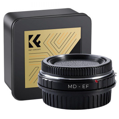 Avatar Shop|K&F Concept Adaptor Montura Minolta MD la Canon EOS, Alama si Aluminiu, Focus la Infinit, Operare Manuala|K&F Concept
